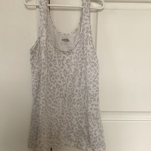White patterned tank
